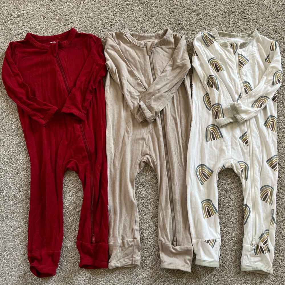 Kyte Baby Zippered Rompers